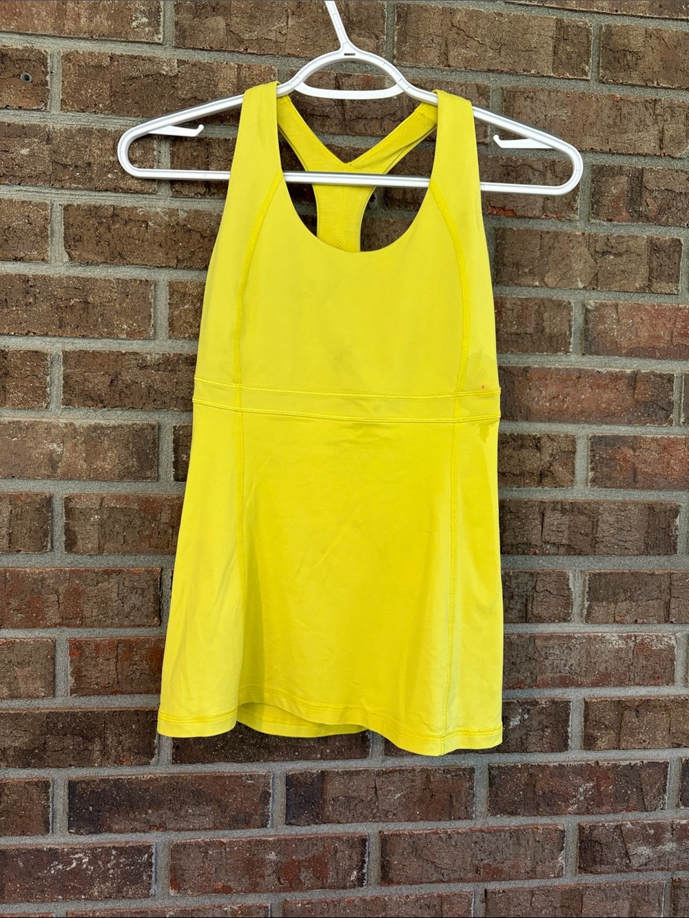 Lululemon Women’s Yellow “sizzle”Racerback Active Tank Top